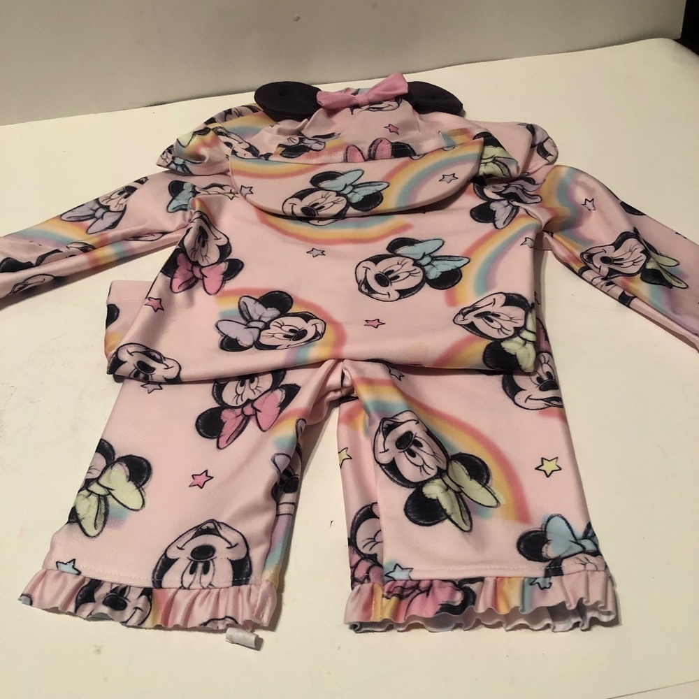 New 3 piece UPF 40t Mickey Mouse top, pants and hat by George 1 1/2 by 2 years.